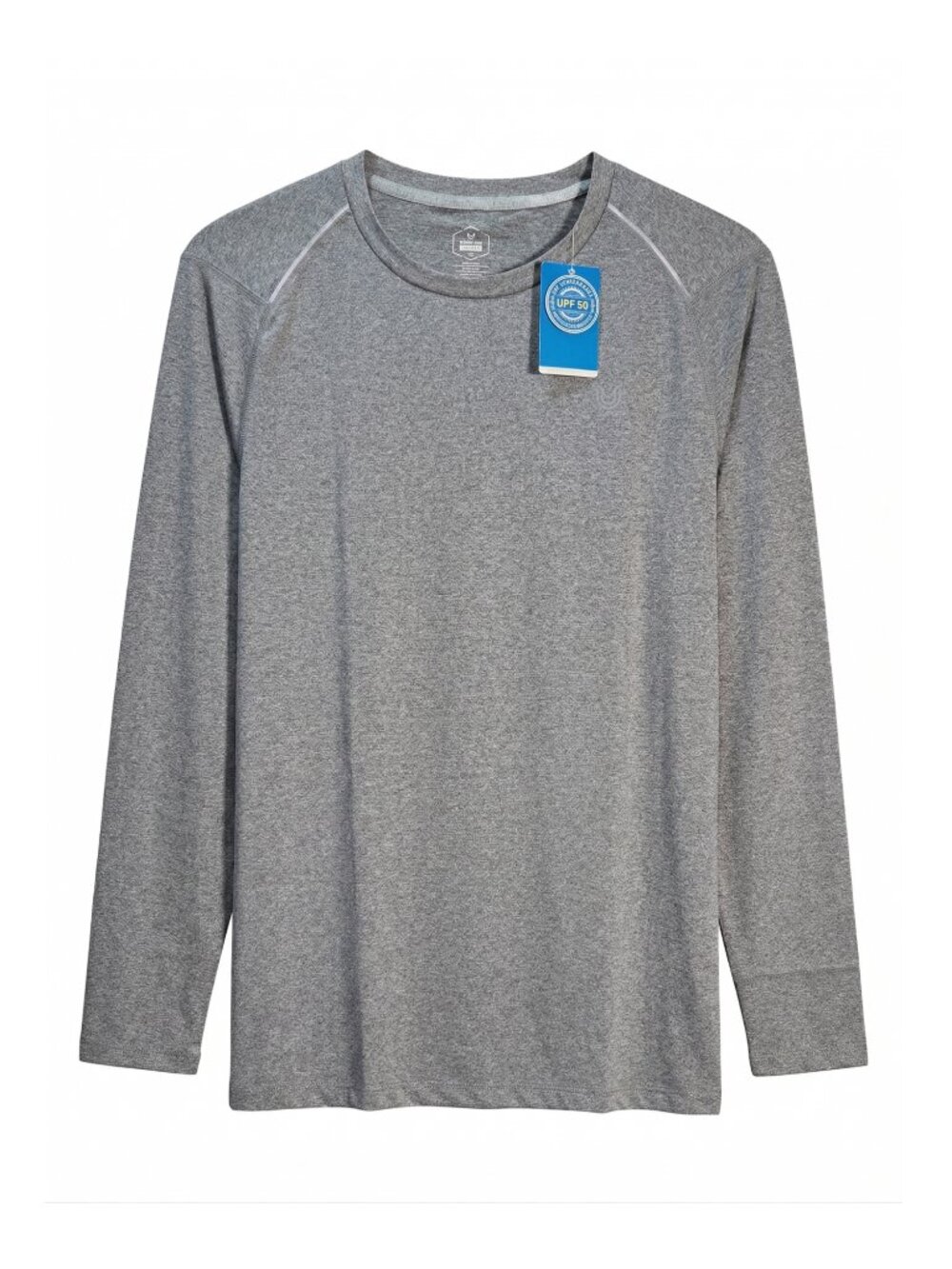 NWT | NORTHYARD Heather Grey Performance Rashguard Sun Shirt UPF 50+ Quick Dry L